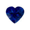 0.72 Carat No Heat Blue Sapphire Gemstone, GIA, Heart Cut, 5.12 x 5.54 x 3.42 mm