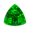 1.30 Carat Fiery Green Tsavorite Garnet,  Trillion Cut,  7.1 mm