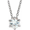 14 Karat White Gold Natural Diamond Solitaire Necklace 1/2 CT, 16-18 Inch - $2,109