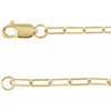 14 Karat Yellow Gold Natural Diamond Micro Bezel to Set Necklace 0.07 CT, 16 Inch - $1,147