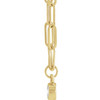14 Karat Yellow Gold Natural Diamond Micro Bezel to Set Necklace 1/10 CT, 16 Inch - $1,178