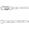 14 Karat White Gold Natural Diamond Micro Bezel to Set Necklace 1/10 CT, 18 Inch - $1,246