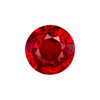 0.82 Carat Loose Ruby Gemstone, Round Shape, 6 mm