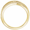 14K Yellow 1/5 CTW Lab-Grown Diamond Criss-Cross Ring