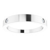 14K White .05 Natural Diamond Engravable Ring
