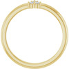 14K Yellow .04 CTW Natural Diamond Cluster Ring