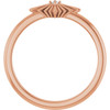 14K Rose .015 CT Natural Diamond Star Ring
