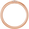 14K Rose .04 CTW Natural Diamond Cluster Ring