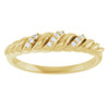 14K Yellow .04 CTW Natural Diamond Dome Ring