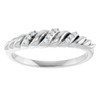 14K White .04 CTW Natural Diamond Dome Ring