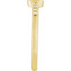 14K Yellow .07 CTW Natural Diamond Engravable Signet Ring