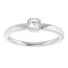 Platinum 1/4 CT Natural Diamond Ring