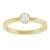 14K Yellow 1/5 CT Natural Diamond Ring