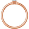 14K Rose 1/4 CT Lab-Grown Diamond Ring
