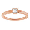 14K Rose 1/4 CT Lab-Grown Diamond Ring