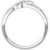 Platinum .07 CTW Natural Diamond Knot Ring