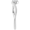 14K White 1/6 CT Lab-Grown Diamond  Ring