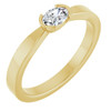 14K Yellow 1/4 CT Natural Diamond Ring