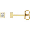14K Yellow 1/6 CTW Lab-Grown Diamond Bezel Earrings