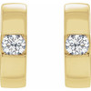 14K Yellow 1/4 CTW Lab-Grown Diamond Hinged Huggie Earrings