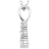 14 Karat White Gold Lab Grown Diamond Necklace 1/3 CTW, 18 Inch - $933