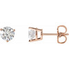 14K Rose 1 CTW Lab-Grown Diamond Earrings
