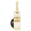 14K Yellow Natural Onyx Bezel-Set 16-18" Necklace