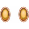14K Rose Natural Citrine Earrings