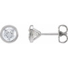 14K White 1 CTW Lab-Grown Diamond Cocktail-Style Earrings