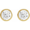 14K Yellow 1 CTW Lab-Grown Diamond Cocktail-Style Earrings