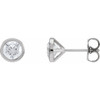 14K White 1 1/5 CTW Lab-Grown Diamond Cocktail-Style Earrings
