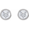 14K White 1 1/5 CTW Lab-Grown Diamond Cocktail-Style Earrings