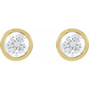 14K Yellow 1 1/2 CTW Lab-Grown Diamond Cocktail-Style Earrings