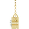 14 Karat Yellow Gold Lab Grown Diamond Solitaire Necklace 1/2 CT, 18 Inch - $930