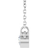 14 Karat White Gold Lab Grown Diamond Solitaire Necklace 1/6 CT, 18 Inch - $480