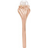 14K Rose Cultured Freshwater Pearl Ring