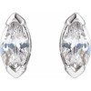 14K White 1/6 CTW Lab-Grown Diamond Stud Earrings