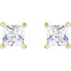 14K Yellow 4.5 mm Square 1 CTW Lab-Grown Diamond Earrings