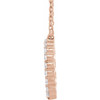 14 Karat Rose Gold Lab Grown Diamond Graduated Circle Necklace 3/8 CTW, 16-18 Inch - $1,014