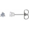 14K White 1/5 CTW Lab-Grown Diamond Stud Earrings