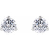 14K White 1/4 CTW Lab-Grown Diamond Stud Earrings