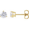 14K Yellow 3/4 CTW Lab-Grown Diamond Stud Earrings
