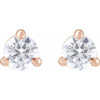 14K Rose 1/4 Lab-Grown Diamond Cocktail-Style Stud Earrings