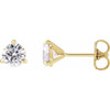 14K Yellow 1 Lab-Grown Diamond Cocktail-Style Stud Earrings