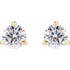 14K Yellow 1 Lab-Grown Diamond Cocktail-Style Stud Earrings