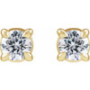 14K Yellow 1/4 CTW Lab-Grown Diamond Cocktail-Style Stud Earrings