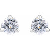 14K White 1/2 Lab-Grown Diamond Cocktail-Style Stud Earrings