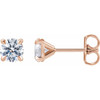 14K Rose 1 CTW Lab-Grown Diamond Cocktail-Style Stud Earrings