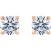 14K Rose 1 CTW Lab-Grown Diamond Cocktail-Style Stud Earrings