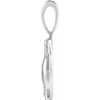 14K White .015 CT Natural Diamond Chinese Zodiac Dog Pendant